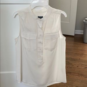 J.Crew white blouse tank top
